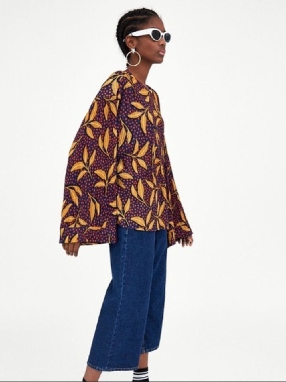 Zara Trafaluc/Pleated Blouse